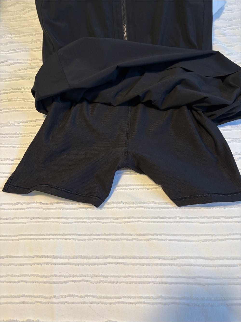 Athleta Expedition Black Sleeveless Zip-Front Drawstring Dress - Picture 7 of 12